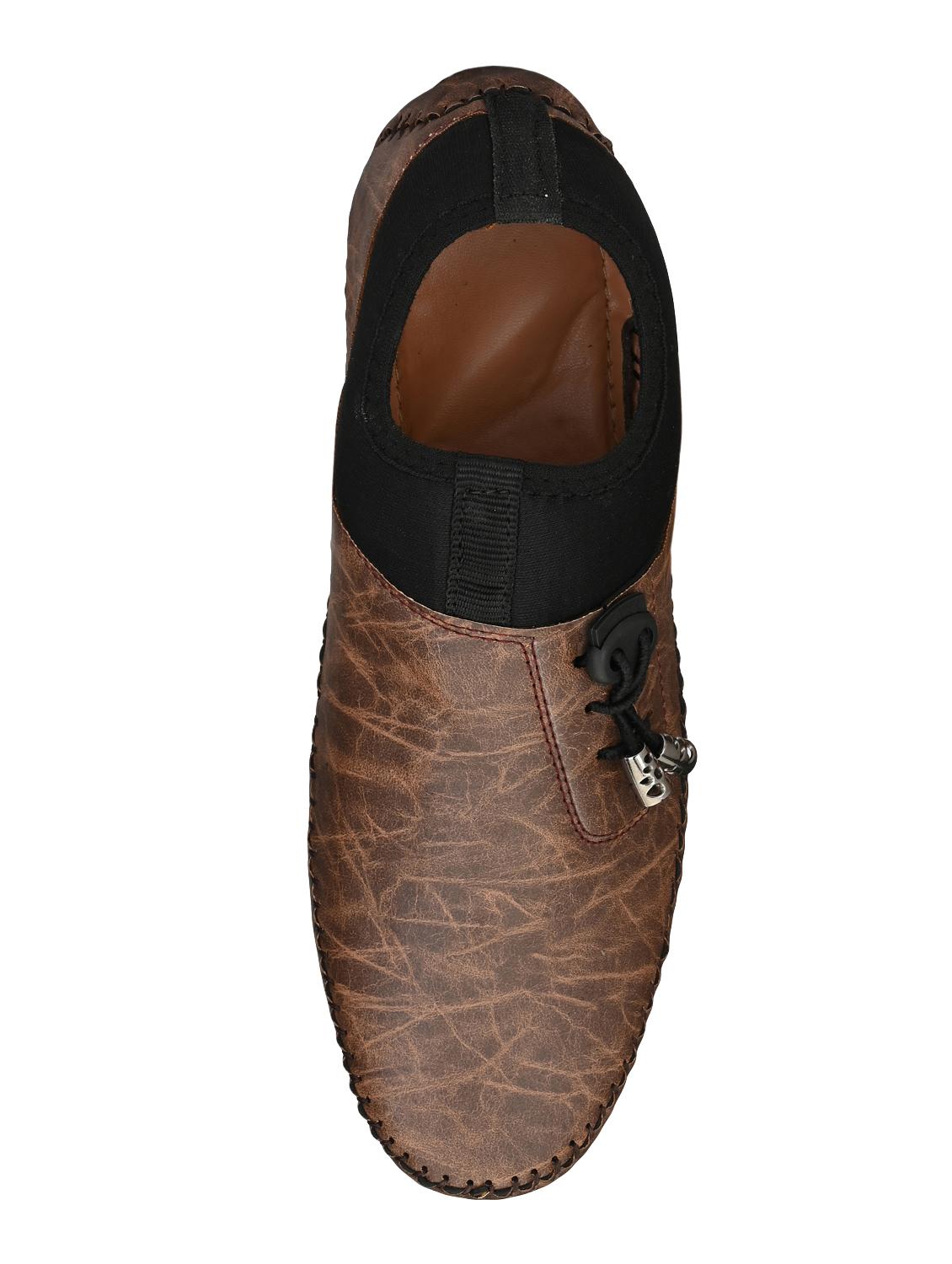 PALK LOUIS brown leatherette slipons - 16477157 - Zoom Image - 4