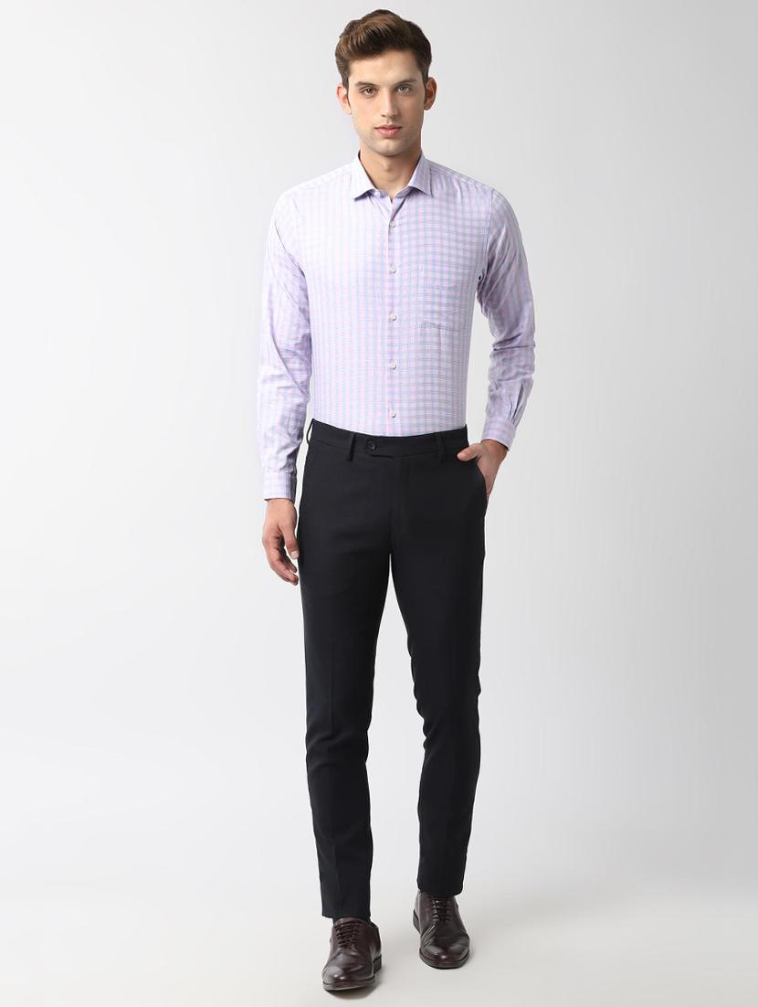 pink checkered formal shirt - 16479179 - Zoom Image - 4