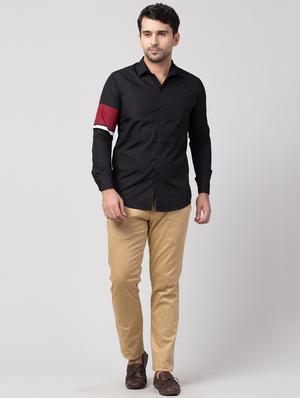 black striped casual shirt - 16479410 - Standard Image - 4