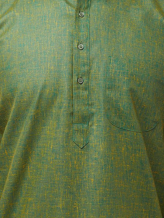 green kurta pyjama set - 16480009 - Zoom Image - 4