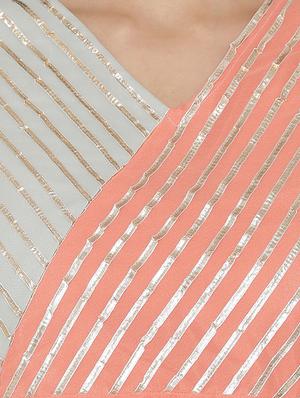 gota work straight kurta - 16482680 - Standard Image - 4
