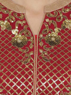embroidered straight kurta - 16482684 - Standard Image - 4