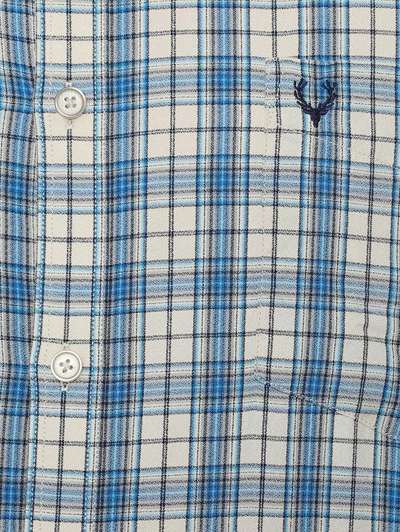 blue checkered casual shirt - 16482821 - Zoom Image - 4