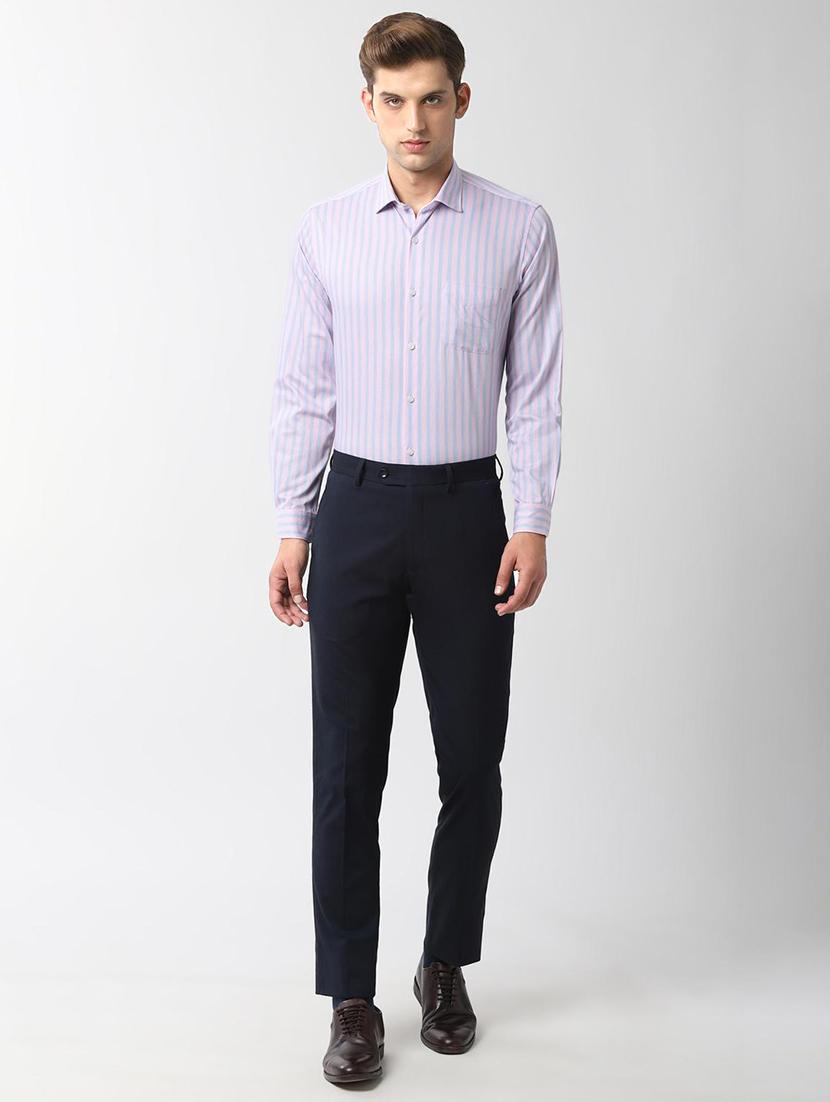 pink striped formal shirt - 16483014 - Zoom Image - 4