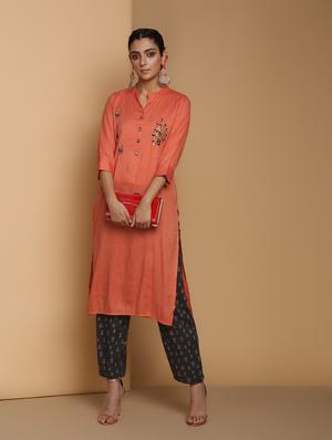 embellished kurta palazzo set - 16483194 - Standard Image - 4