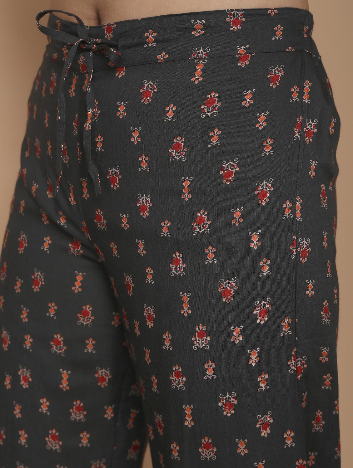 embellished kurta palazzo set - 16483194 - Zoom Image - 7