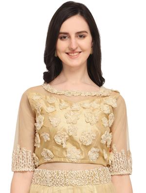 Embroidered flared lehenga - 16484142 - Standard Image - 4