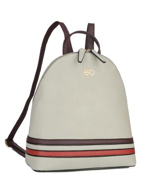 grey leatherette (pu) fashion backpack - 16484450 - Standard Image - 4