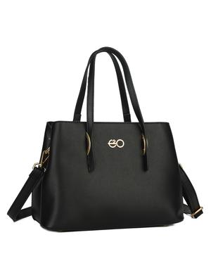 black leatherette (pu) regular handbag - 16484487 - Standard Image - 4