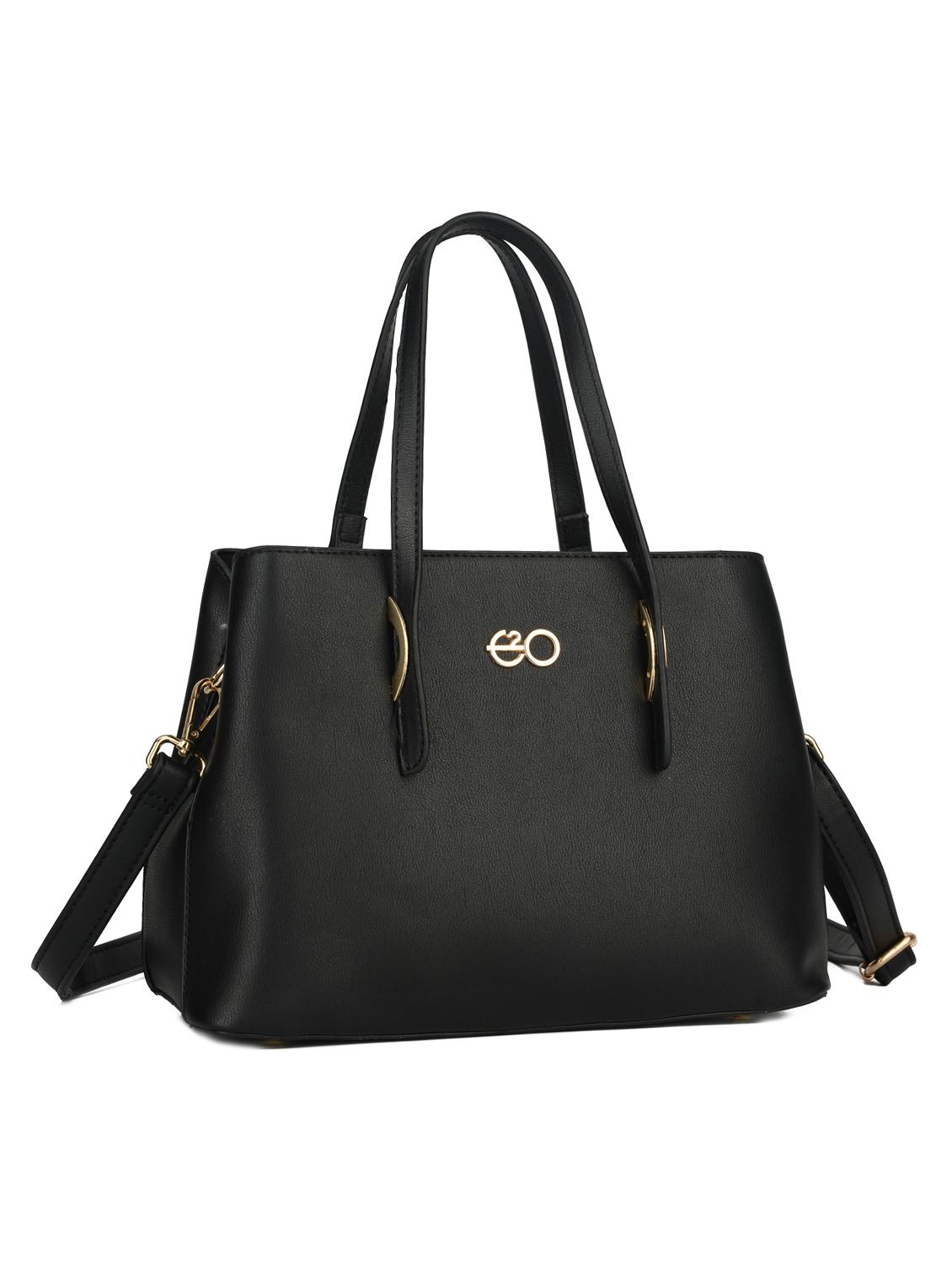 black leatherette (pu) regular handbag - 16484487 - Zoom Image - 4