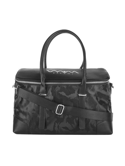 black leatherette (pu) duffel handbag - 16484832 - Standard Image - 1