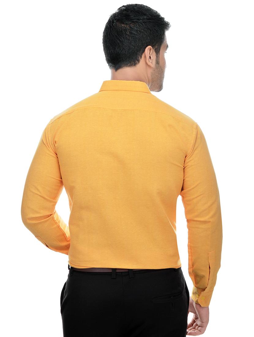 yellow and orange khadi combo shirts - 16486763 - Zoom Image - 4