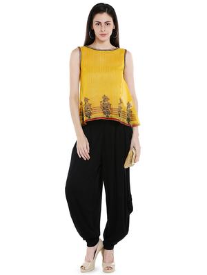 black viscose dhoti salwar salwars - 16489151 - Standard Image - 4
