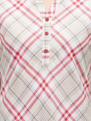 roll up sleeved plaid shirt - 16489158 - Standard Image - 4