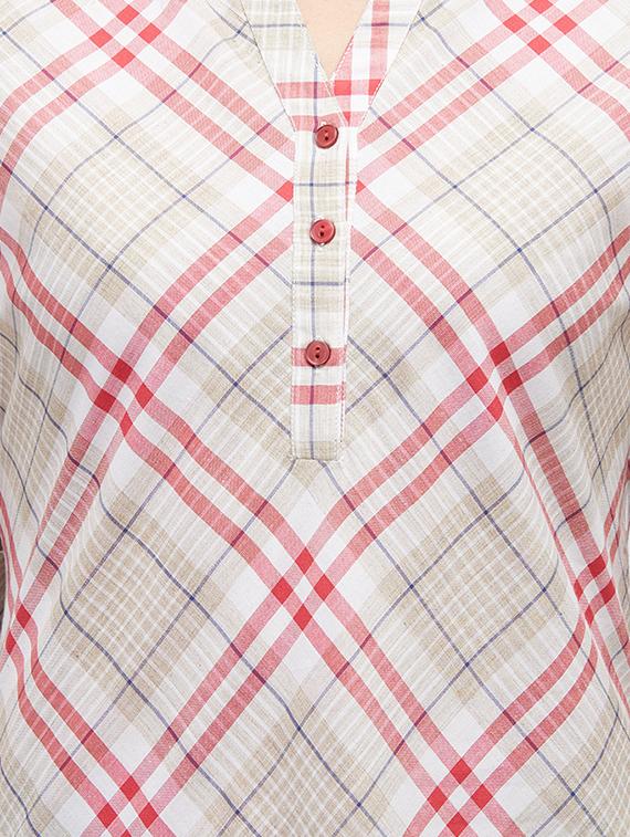roll up sleeved plaid shirt - 16489158 - Zoom Image - 4