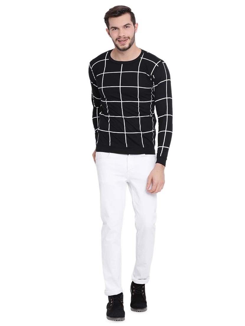 black checkered t-shirt - 16490458 - Zoom Image - 4