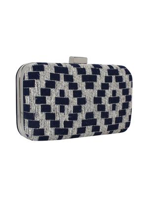 blue cotton box clutch - 16491048 - Standard Image - 4