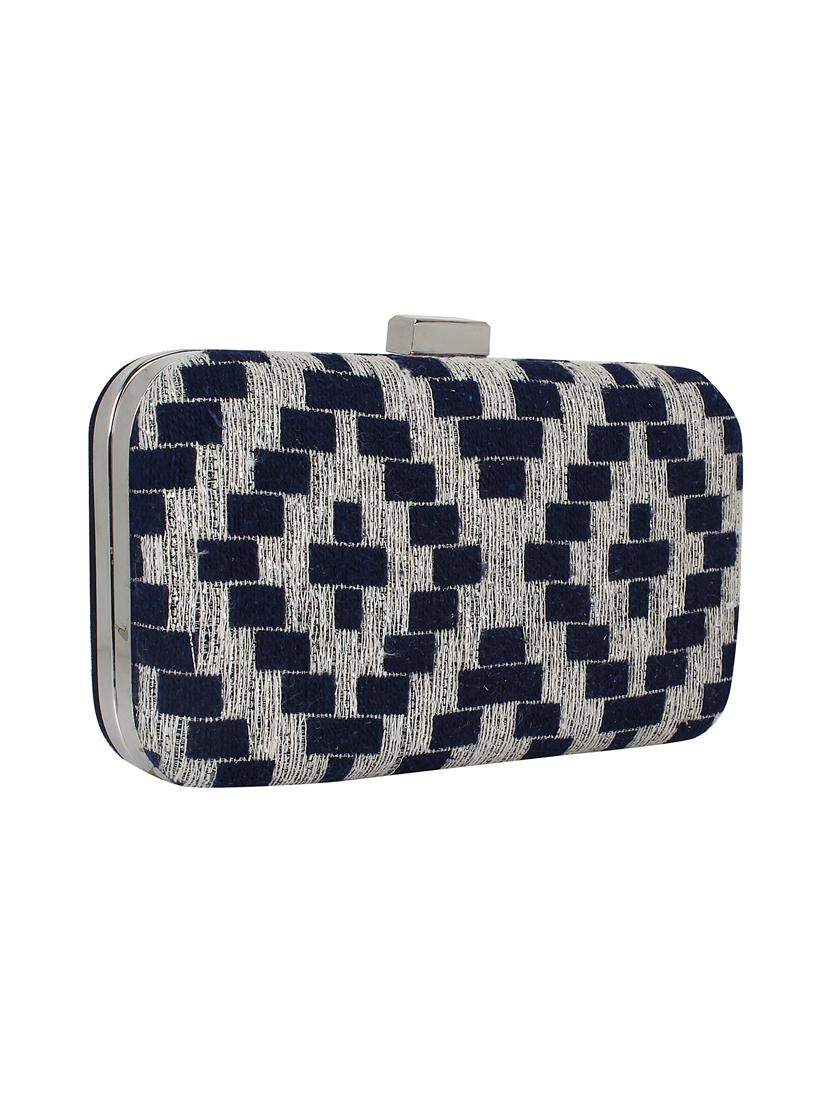 blue cotton box clutch - 16491048 - Zoom Image - 4