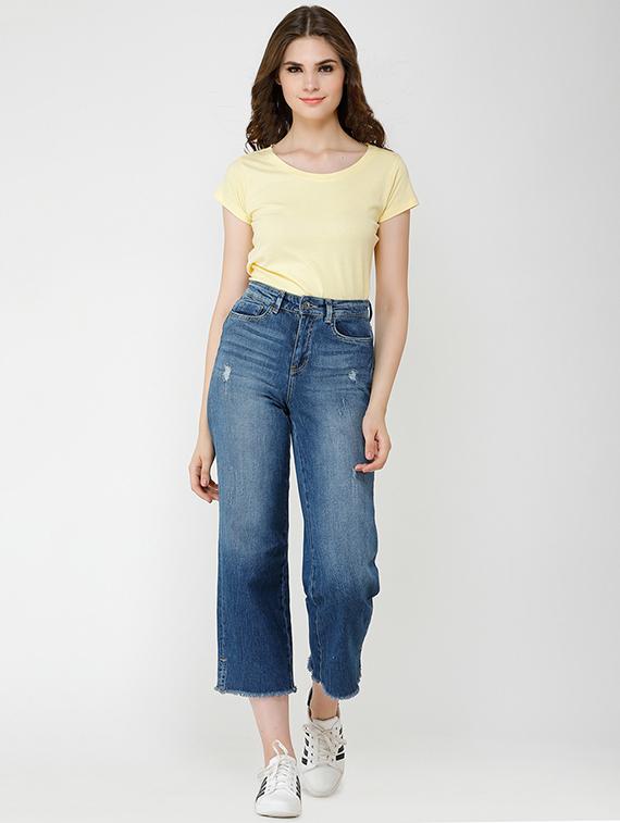 round neck solid tee - 16491221 - Zoom Image - 4