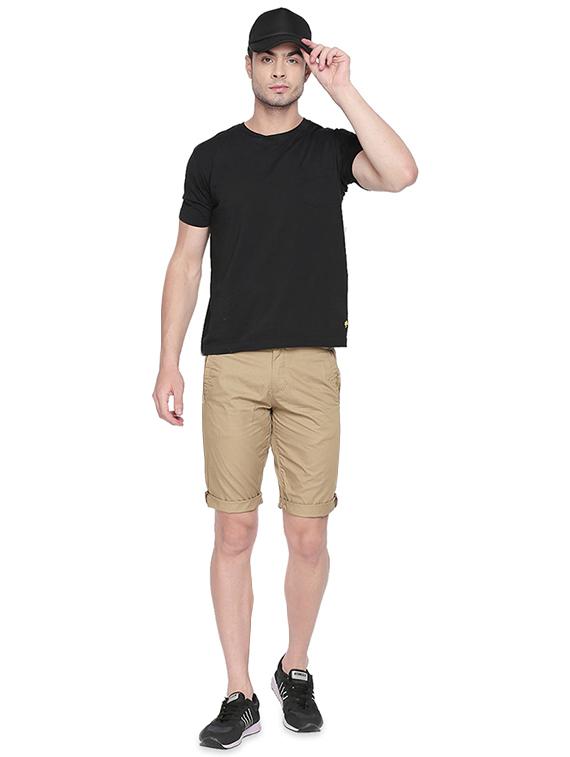 beige solid bermuda shorts - 16491908 - Zoom Image - 4