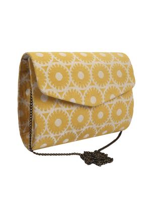 yellow cotton regular clutch - 16492776 - Standard Image - 4
