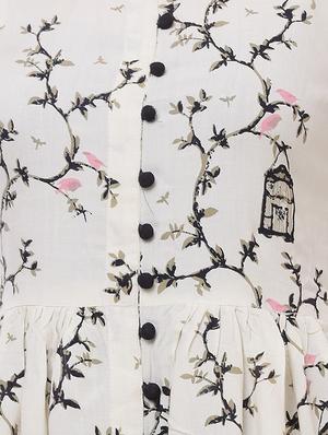 Conversational flared kurta - 16492869 - Standard Image - 4