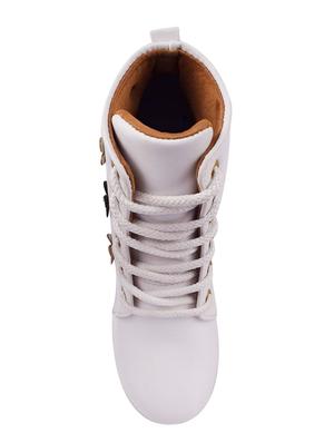 white ankle length boots - 16492875 - Standard Image - 4