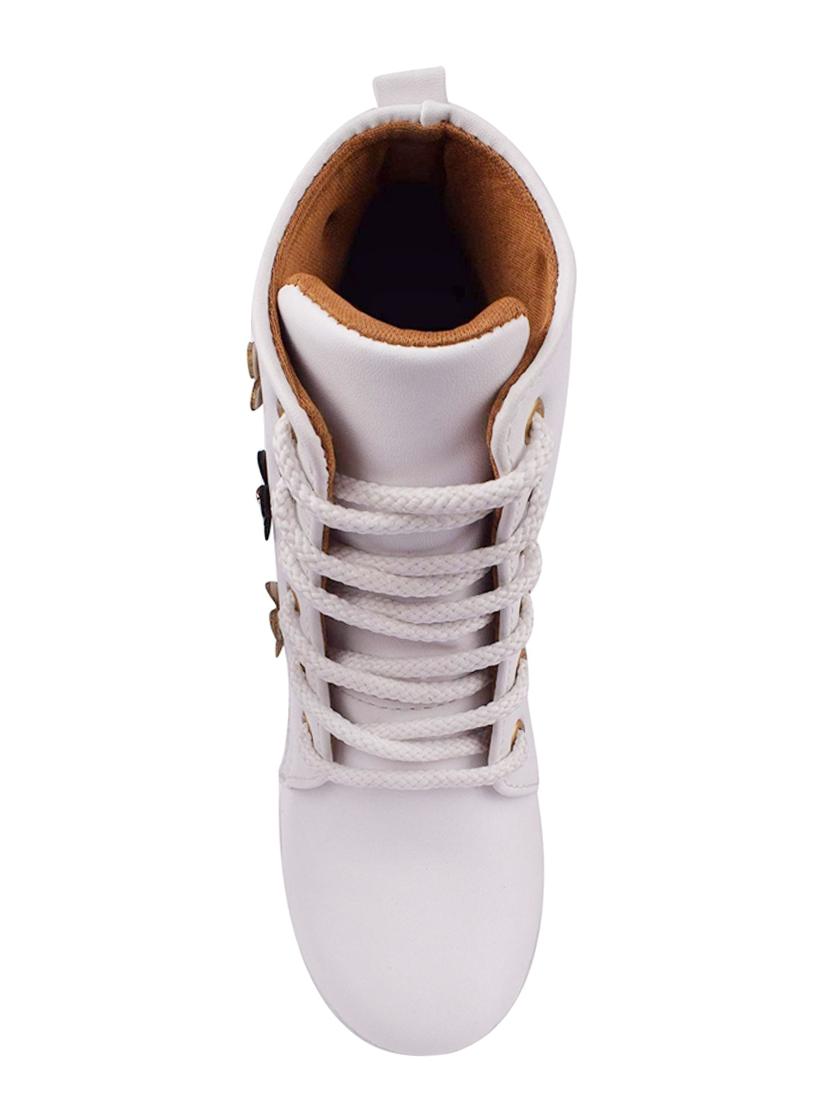white ankle length boots - 16492875 - Zoom Image - 4