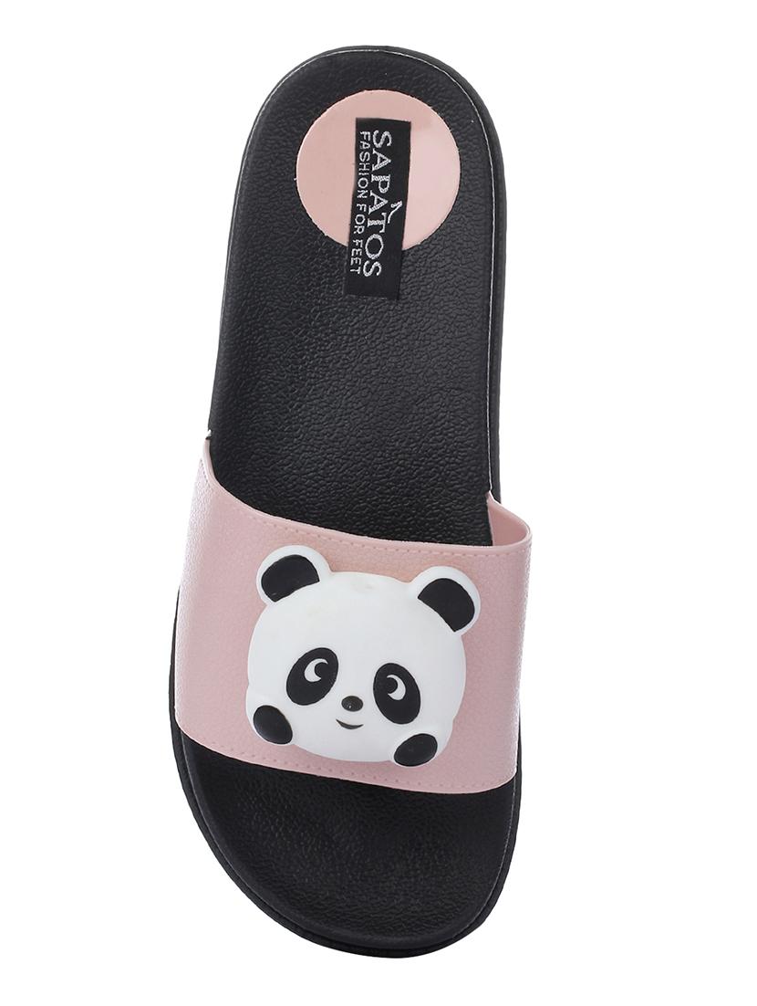 pink slides flip flops - 16492894 - Zoom Image - 4