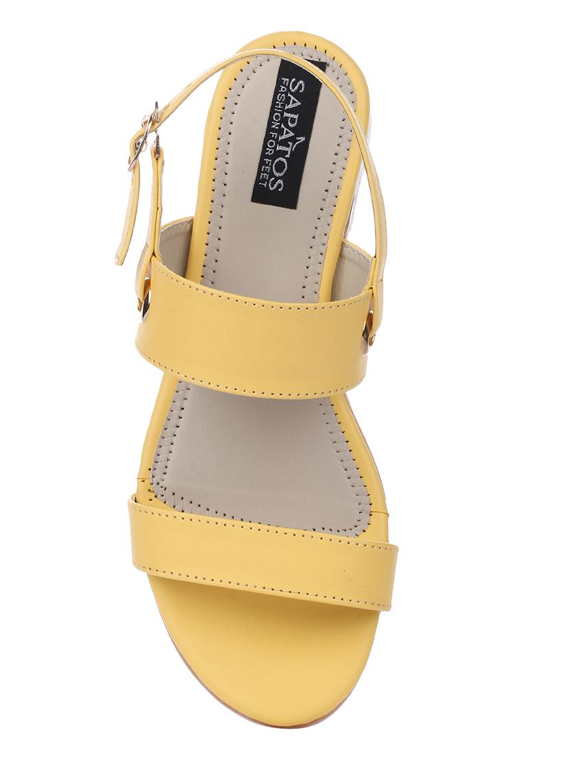 yellow back strap sandals - 16492920 - Zoom Image - 4