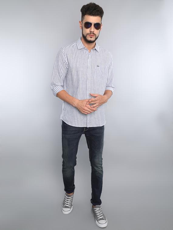 white striped casual shirt - 16492984 - Zoom Image - 4