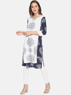 paisley layered kurta - 16493021 - Standard Image - 4