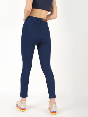 high rise knee slit jeans - 16493030 - Standard Image - 4