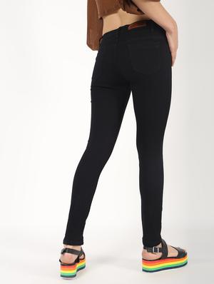 slim fit solid jeans - 16493097 - Standard Image - 4