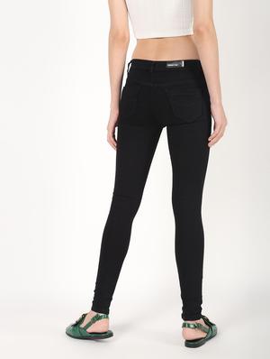 high rise knee slit jeans - 16493108 - Standard Image - 4