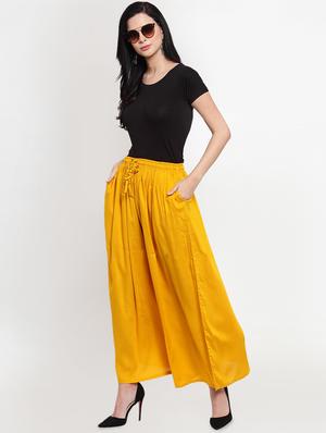 mustard rayon sharara - 16493464 - Standard Image - 4