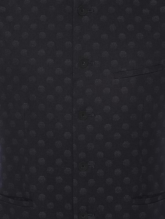 black printed nehru jacket - 16493740 - Zoom Image - 4