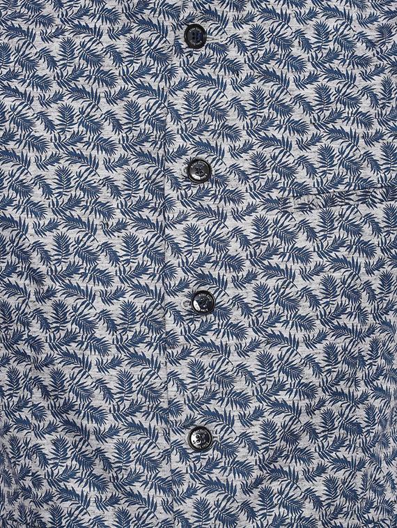 blue printed nehru jacket - 16493741 - Zoom Image - 4