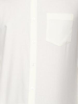 white solid formal shirt - 16493907 - Standard Image - 4