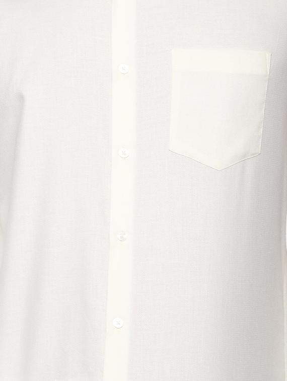 white solid formal shirt - 16493907 - Zoom Image - 4