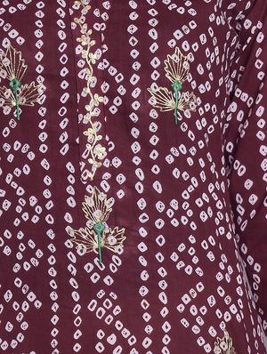 bandhani straight kurta - 16494161 - Standard Image - 4