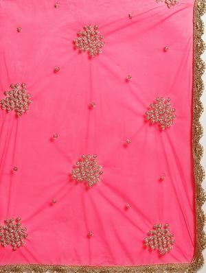 floral embroidered saree with blouse - 16495899 - Standard Image - 4