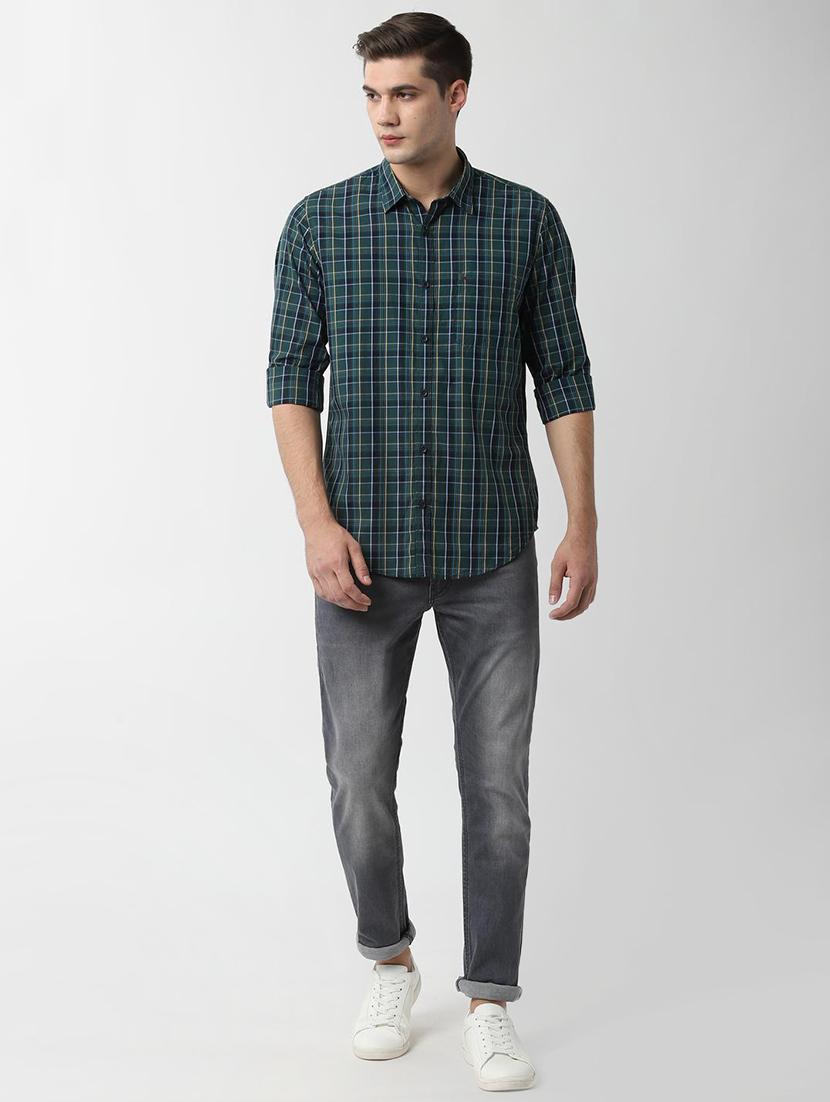 green checkered casual shirt - 16496283 - Zoom Image - 4