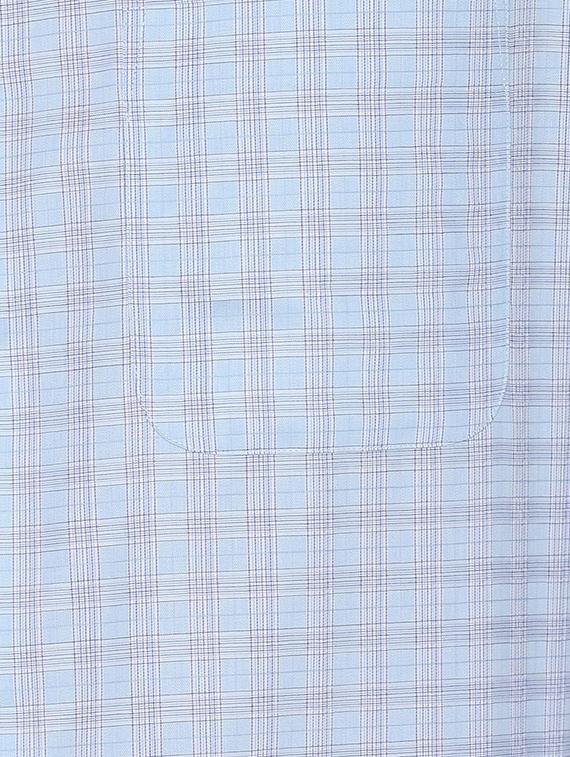 blue checkered formal shirt - 16496291 - Zoom Image - 4
