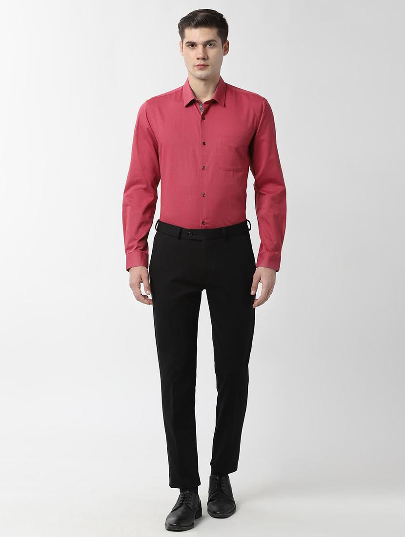 pink self design formal shirt - 16496395 - Zoom Image - 4