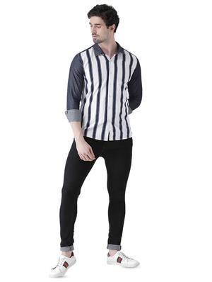 white striped casual shirt - 16496530 - Standard Image - 4