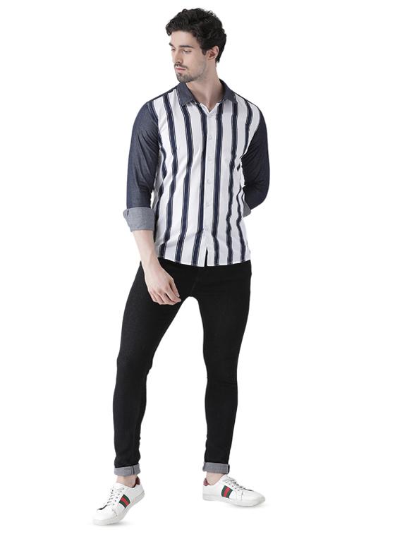 white striped casual shirt - 16496530 - Zoom Image - 4