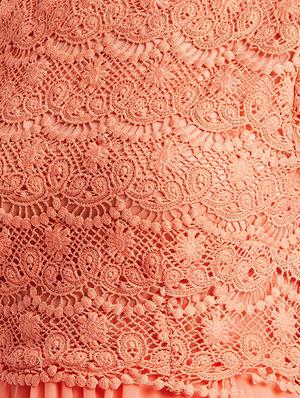 boat neck crochet maxi dress - 16496908 - Standard Image - 4