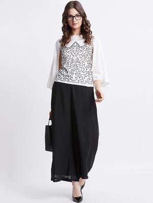 slit sleeved embellished top - 16496941 - Standard Image - 4