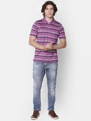 purple striped pocket t-shirt - 16497913 - Standard Image - 4